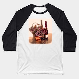 Glass of Wine Baseball T-Shirt